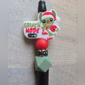 Handmade,  Stitch Grinch Mode Ink Pen